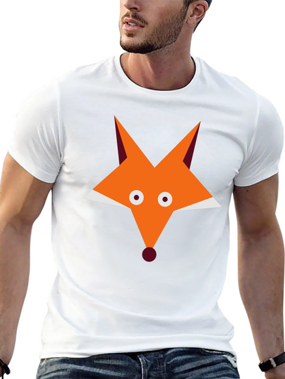 Fox Graphic Black T-Shirt - Cool Animal Tee