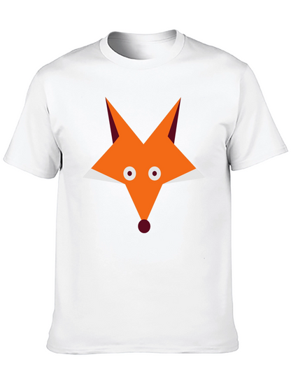 Fox Graphic Black T-Shirt - Cool Animal Tee