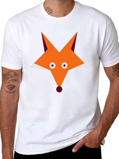 Fox Graphic Black T-Shirt - Cool Animal Tee