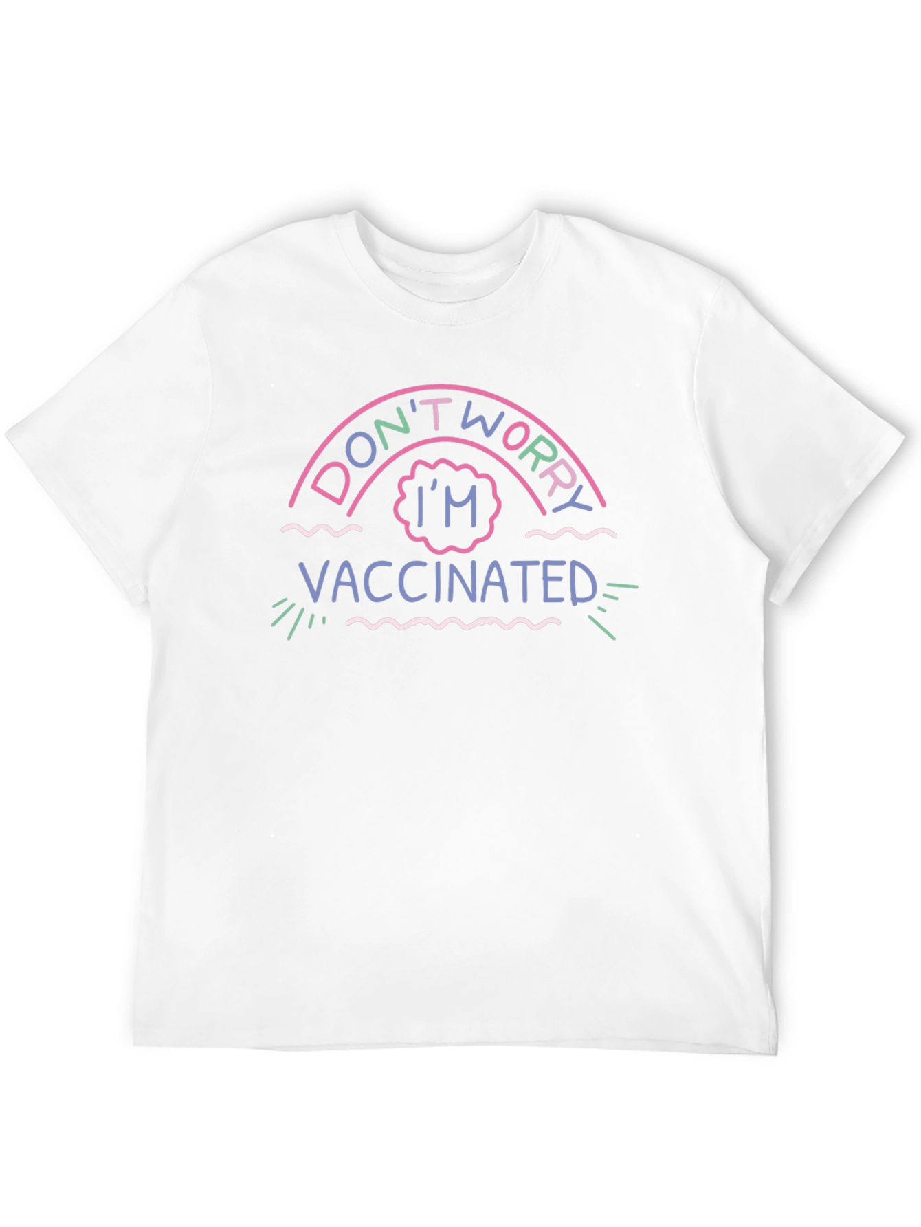 Dont Worry Im Vaccinated Black T-Shirt