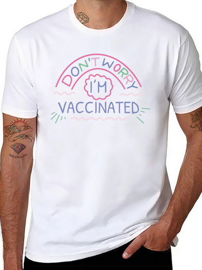 Dont Worry Im Vaccinated Black T-Shirt