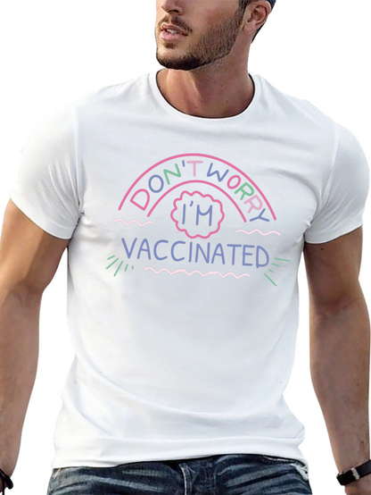 Dont Worry Im Vaccinated Black T-Shirt