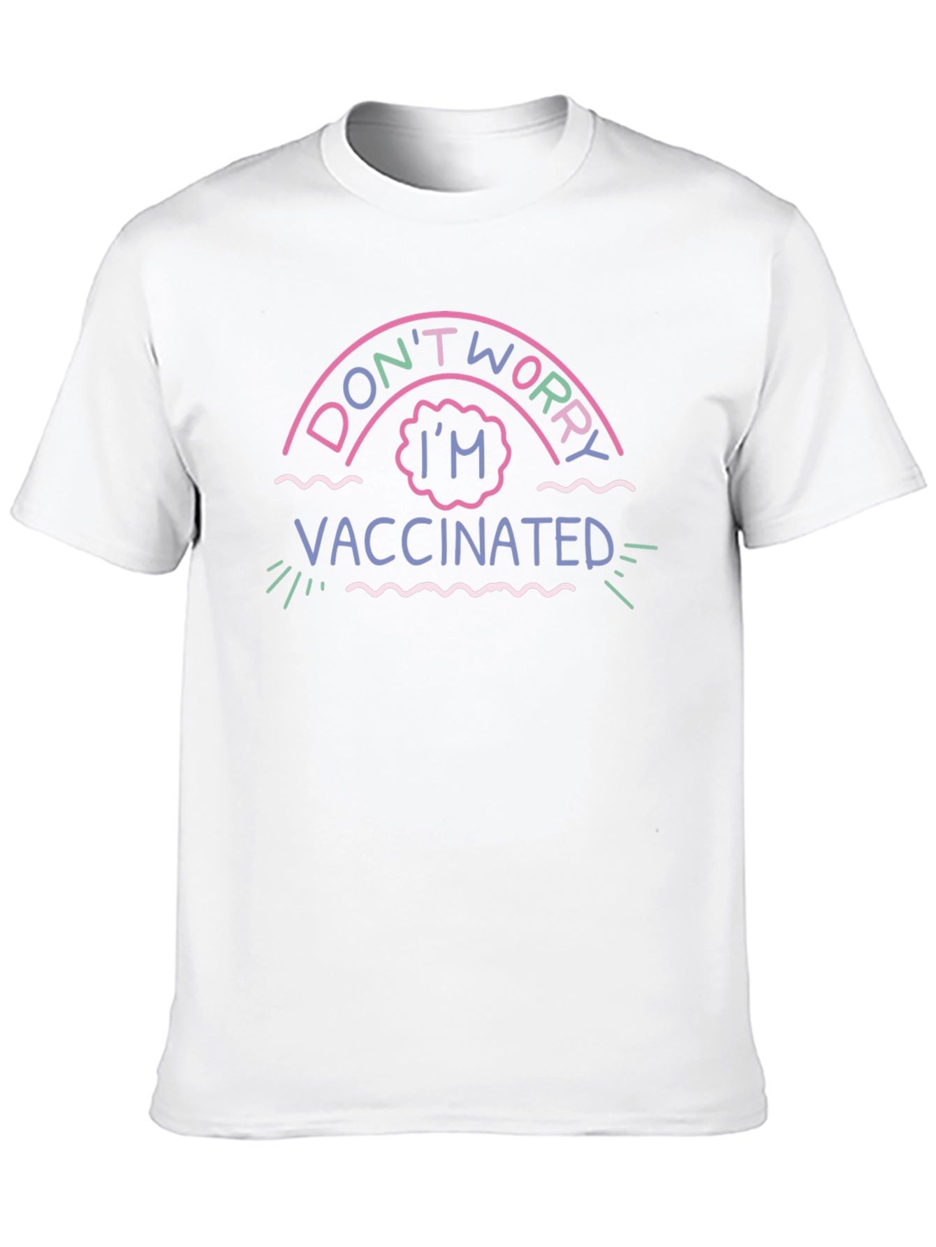 Dont Worry Im Vaccinated Black T-Shirt