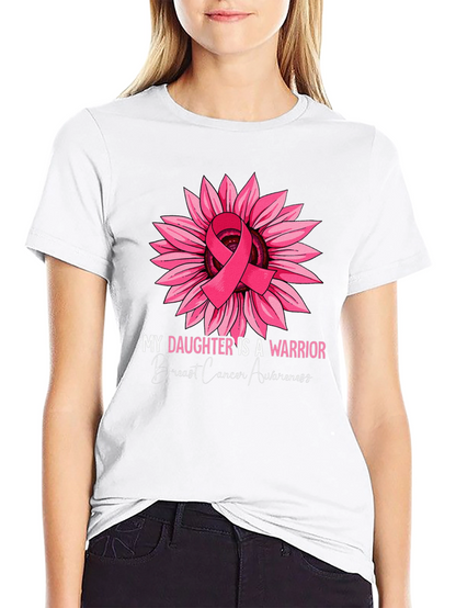Breast Cancer Awareness Sunflower Warrior T-Shirt