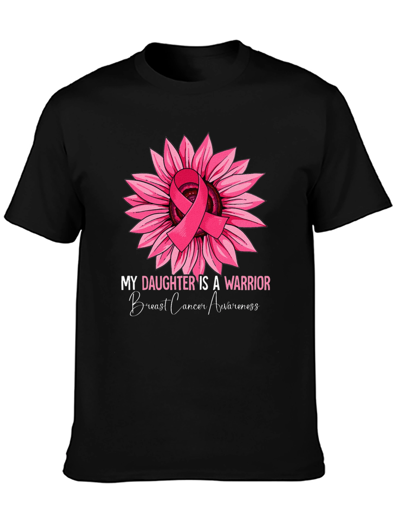 Breast Cancer Awareness Sunflower Warrior T-Shirt