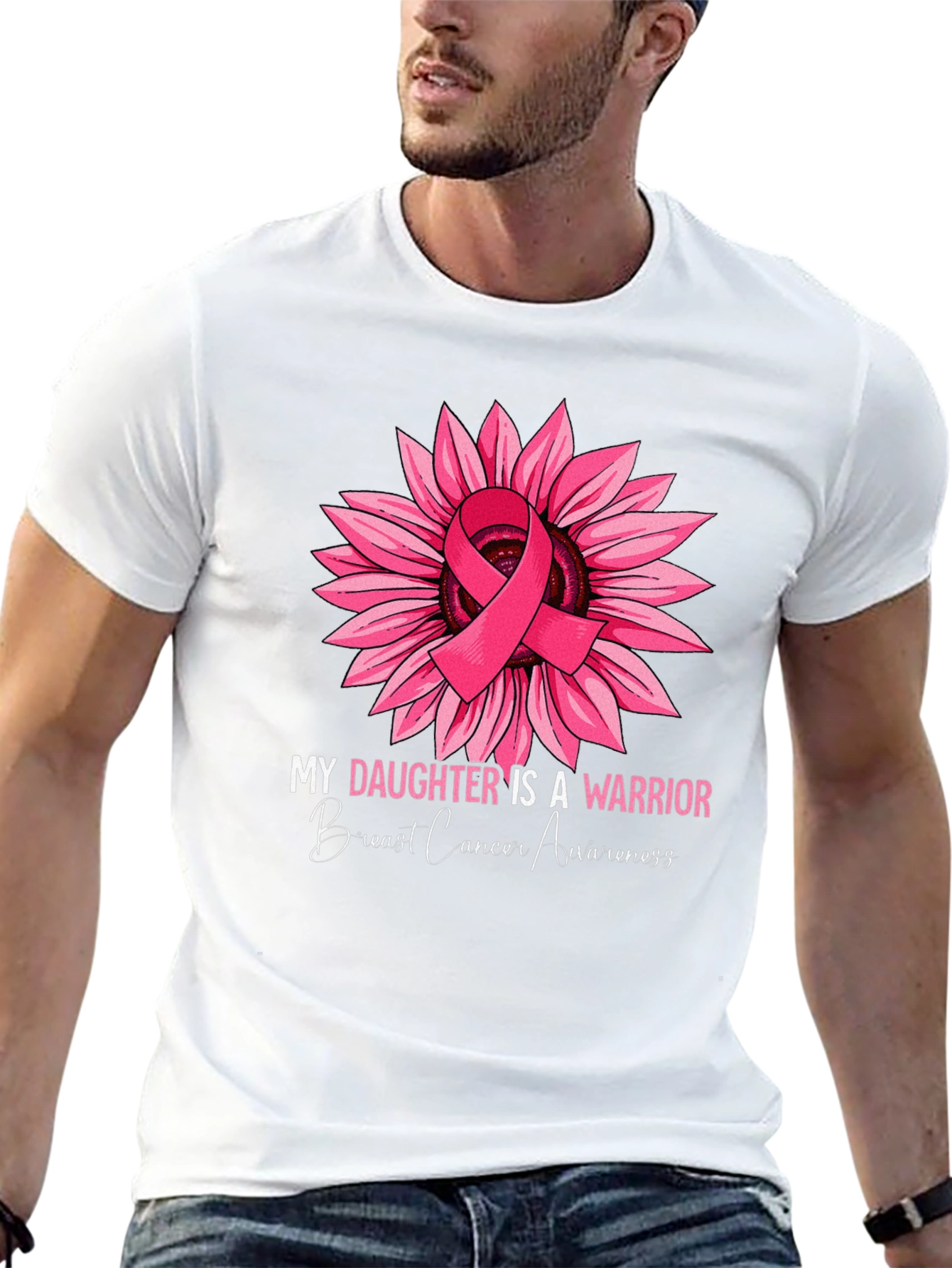 Breast Cancer Awareness Sunflower Warrior T-Shirt