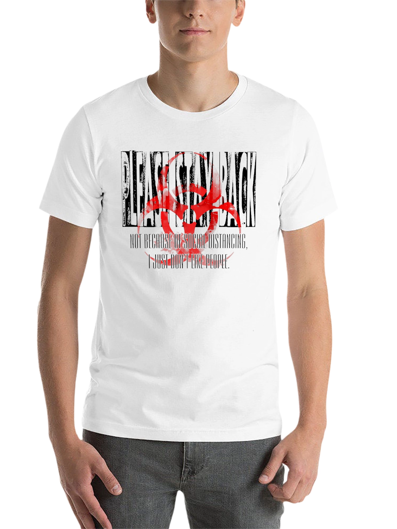 Stay Back T-Shirt - Social Distancing Humor Tee