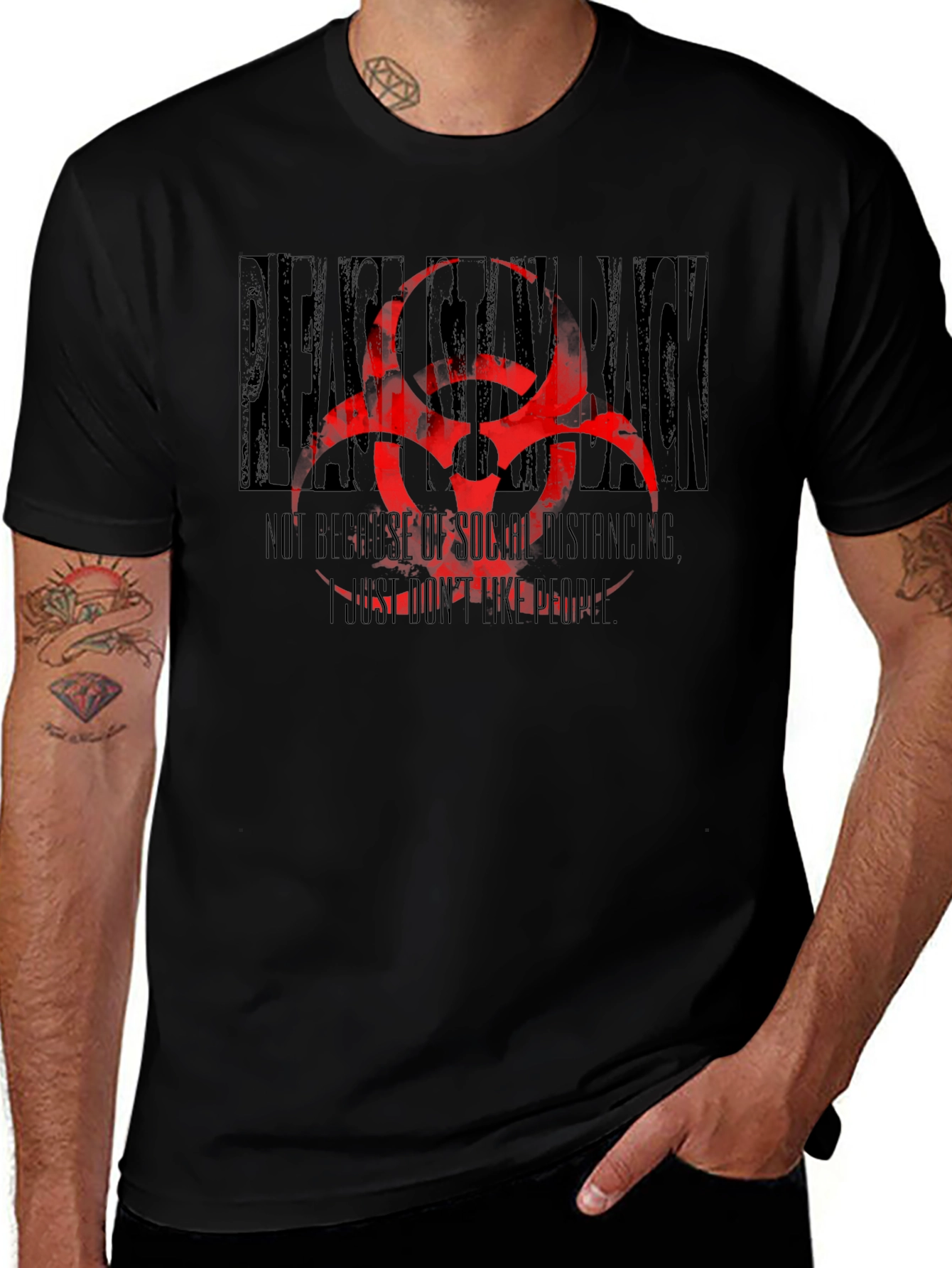 Stay Back T-Shirt - Social Distancing Humor Tee