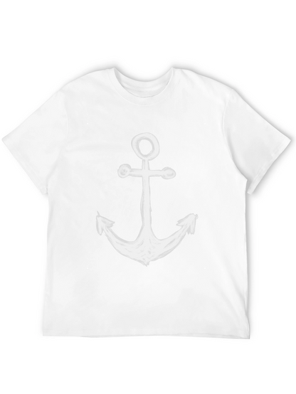 Anchor Graphic Print Black T-Shirt