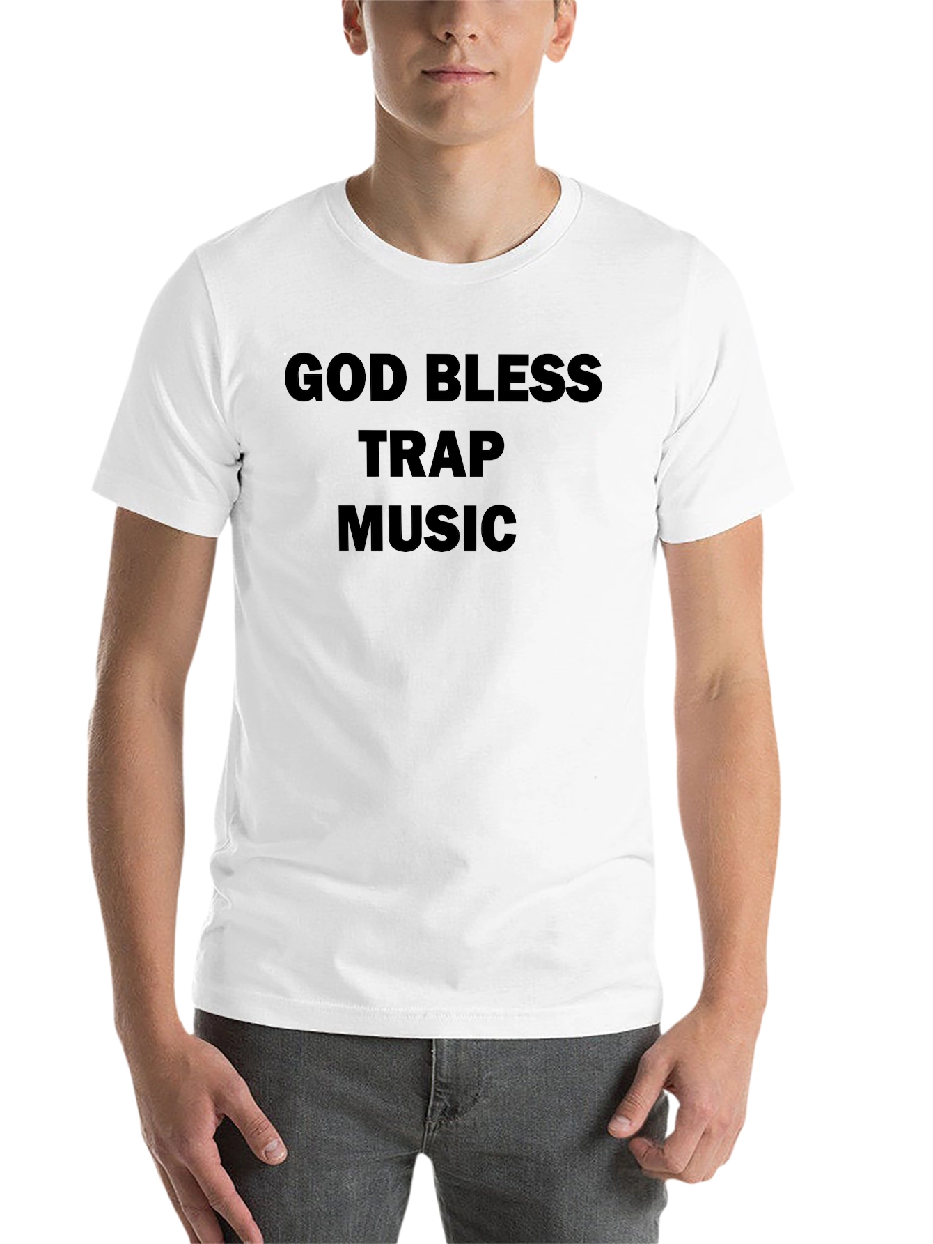 God Bless Trap Music Black T-Shirt