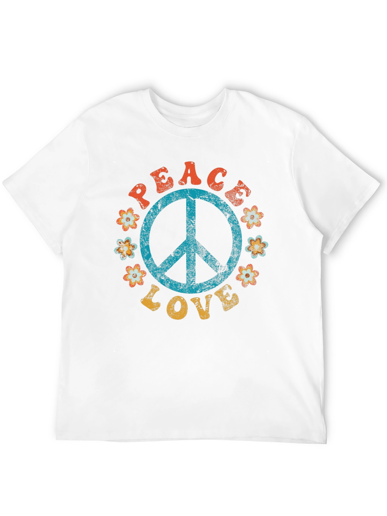 Peace & Love Retro T-Shirt