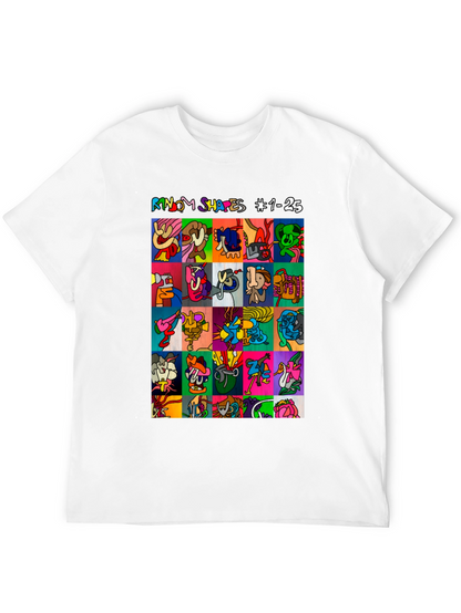 Abstract Art T-Shirt: Random Shapes Graphic Tee