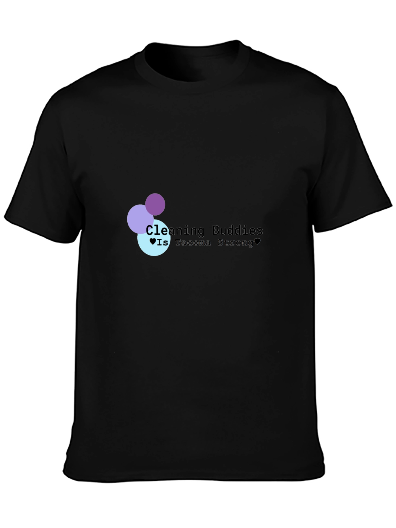 Cleaning Buddies Tacoma Strong Black T-Shirt