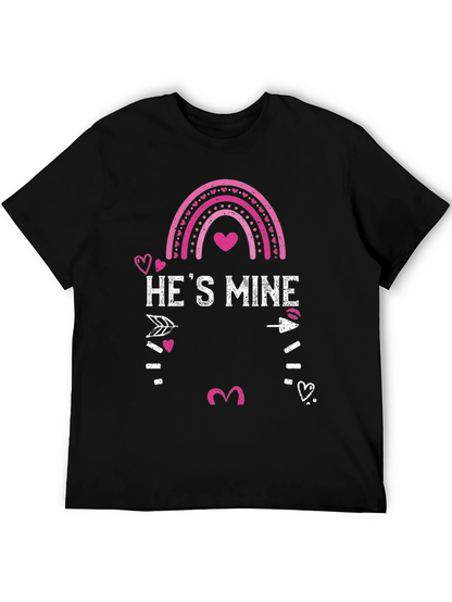 Hes Mine Valentines Day Graphic Tee
