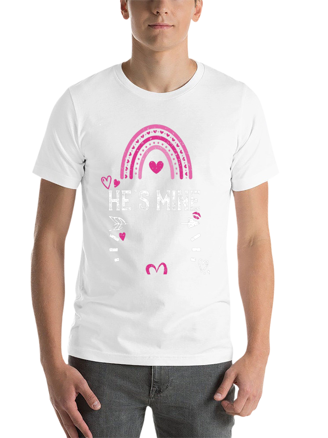 Hes Mine Valentines Day Graphic Tee