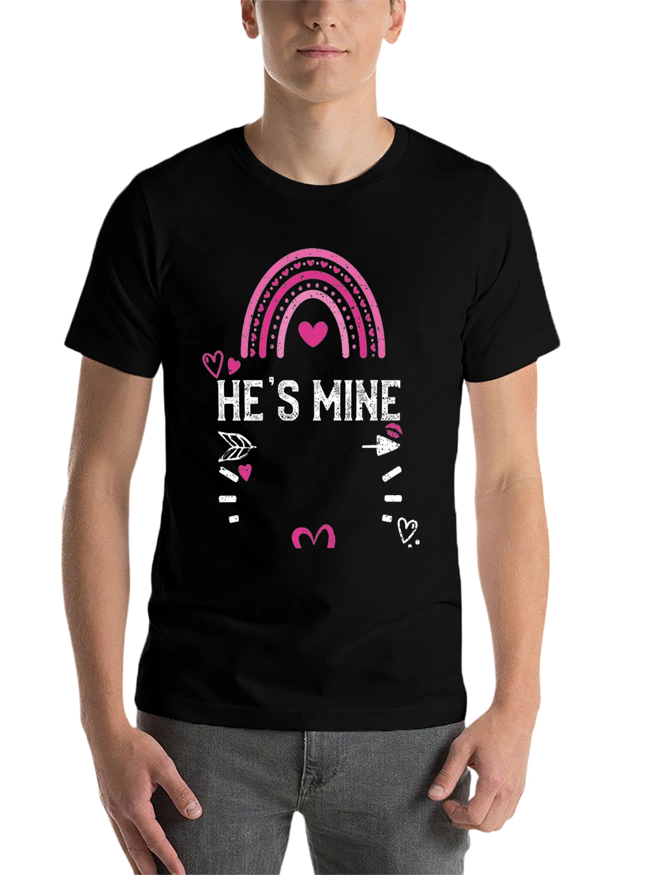 Hes Mine Valentines Day Graphic Tee