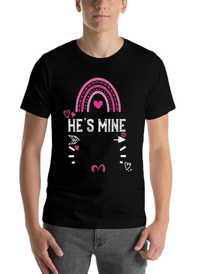 Hes Mine Valentines Day Graphic Tee