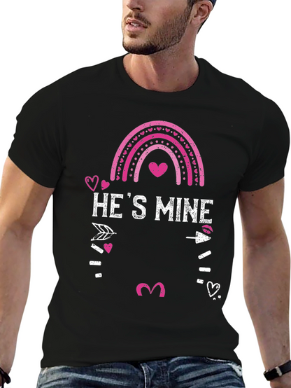 Hes Mine Valentines Day Graphic Tee