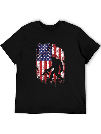 American Flag Bigfoot AR-15 T-Shirt
