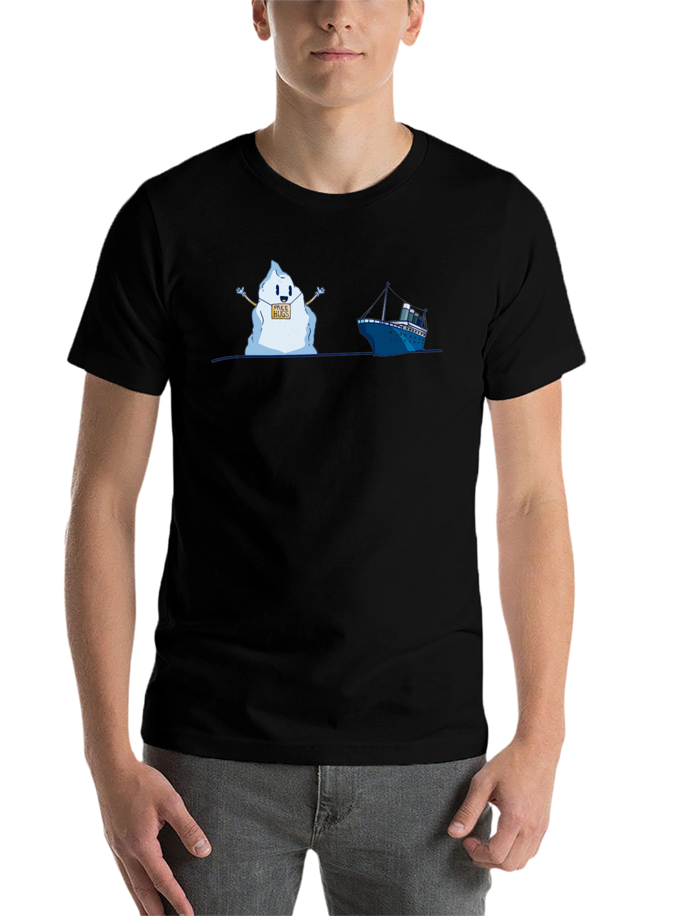 Titanic Iceberg Free Hugs Humor T-Shirt