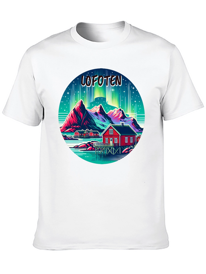 Lofoten Norway Aurora Borealis T-Shirt