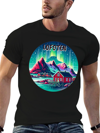 Lofoten Norway Aurora Borealis T-Shirt