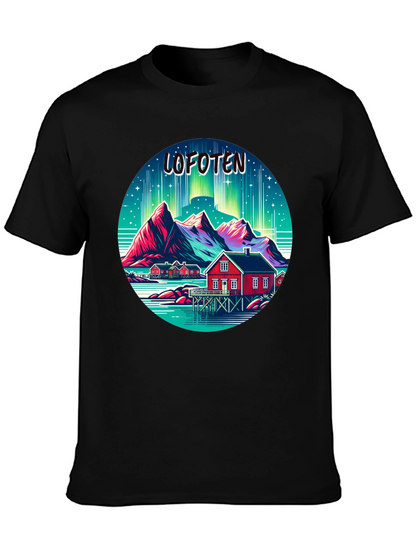 Lofoten Norway Aurora Borealis T-Shirt