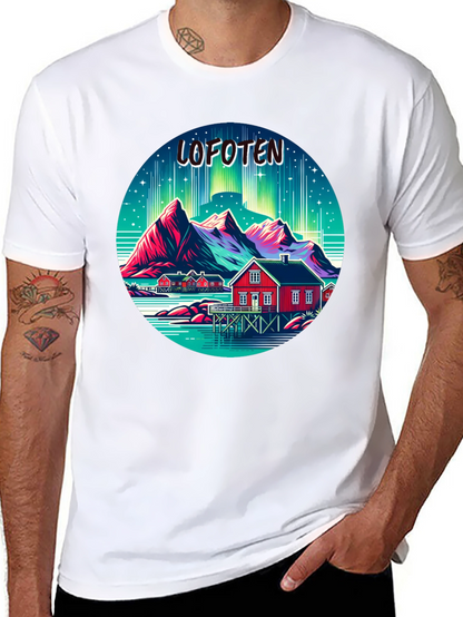 Lofoten Norway Aurora Borealis T-Shirt