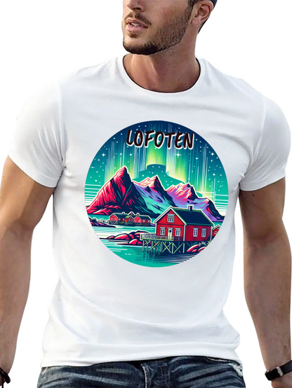 Lofoten Norway Aurora Borealis T-Shirt