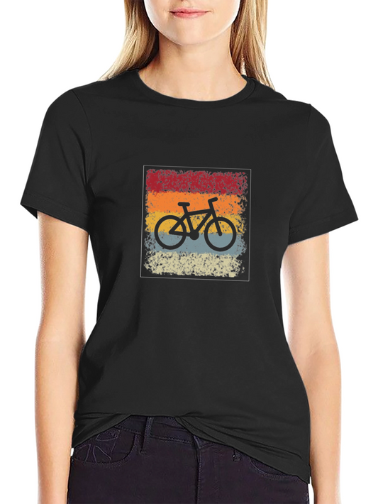 Vintage Bicycle Graphic Black T-Shirt