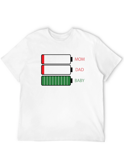 Family Battery Level T-Shirt - Funny Parenting Tee