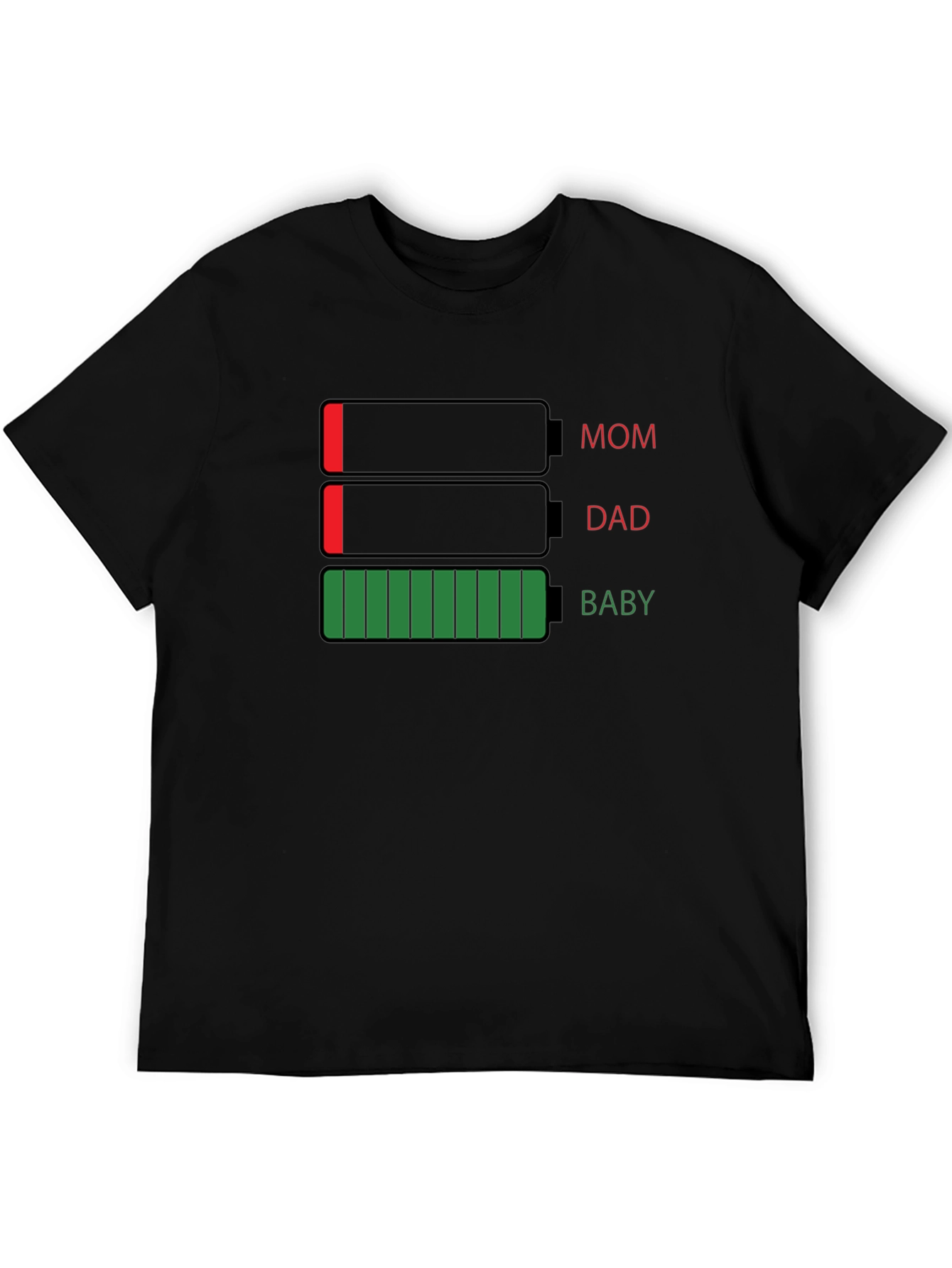Family Battery Level T-Shirt - Funny Parenting Tee