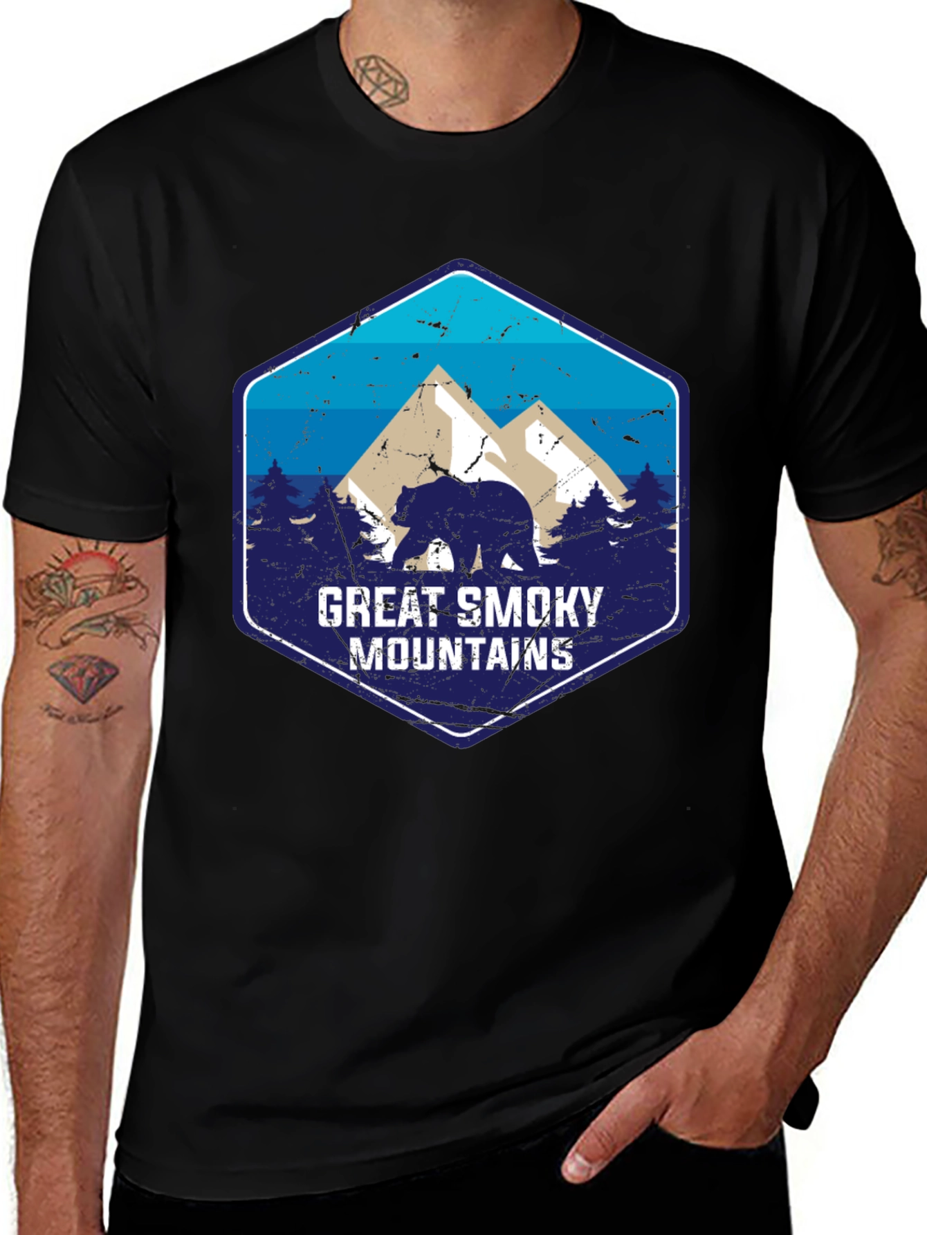 Great Smoky Mountains Bear Graphic Tee