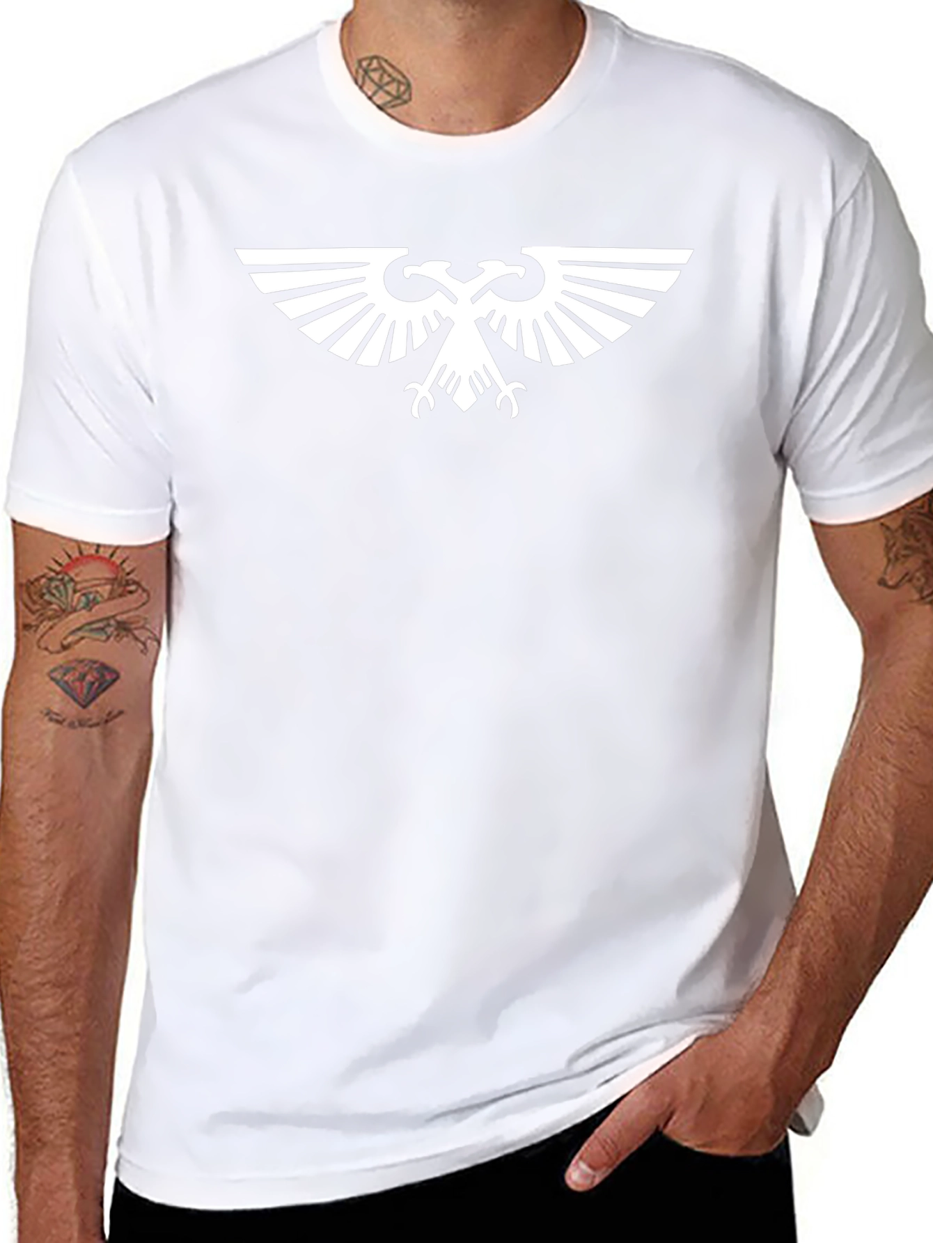 Warhammer 40k Aquila Logo Graphic T-Shirt - Black
