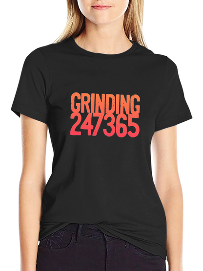 Grinding 247365 Graphic Tee - Black Cotton Blend Shirt