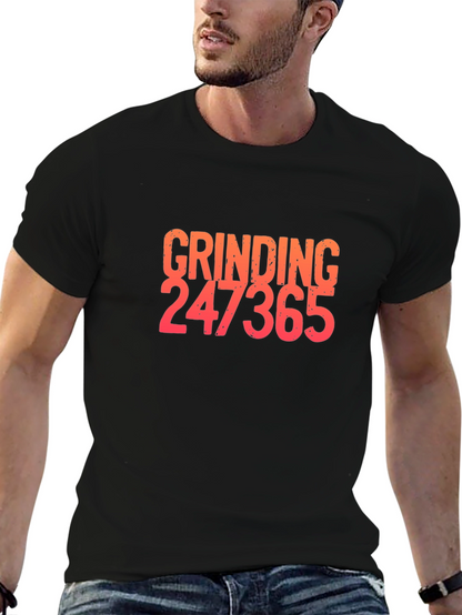 Grinding 247365 Graphic Tee - Black Cotton Blend Shirt