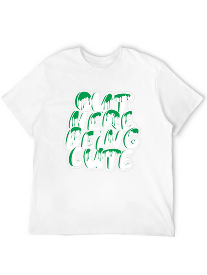 Out Here Being Cute T-Shirt - Stylish Black Tee