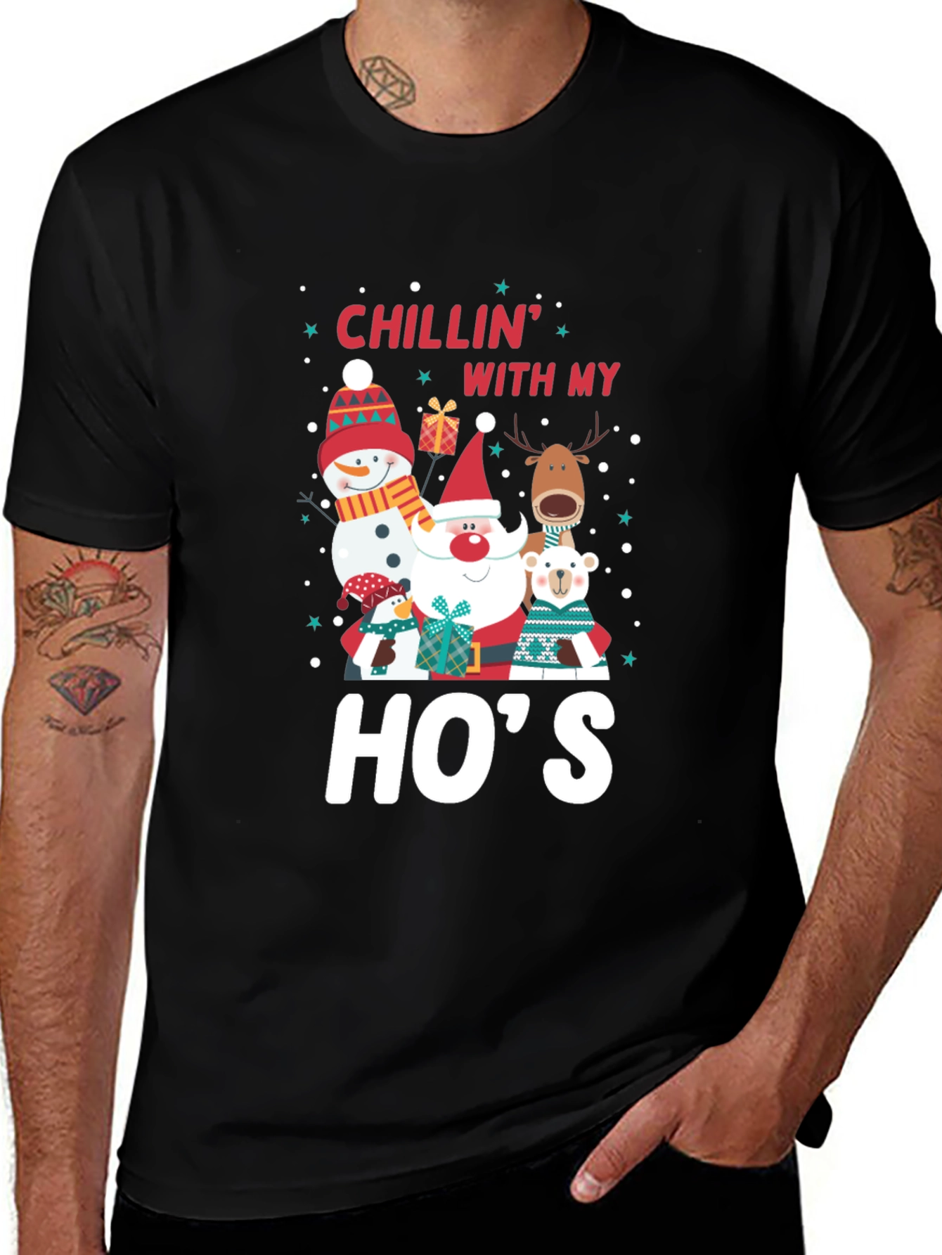 Chillin With My Hos Holiday T-Shirt