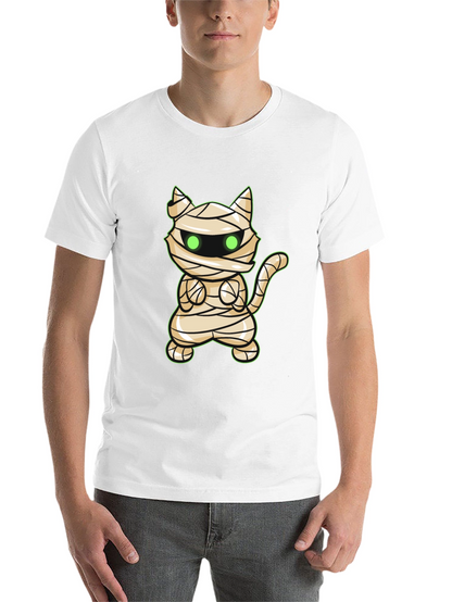 Mummy Cat Halloween T-Shirt - Cute Graphic Tee