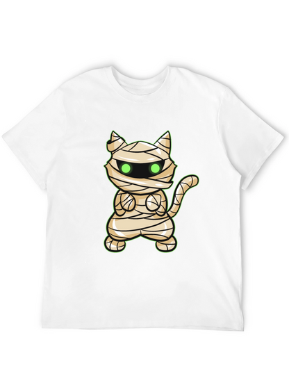 Mummy Cat Halloween T-Shirt - Cute Graphic Tee