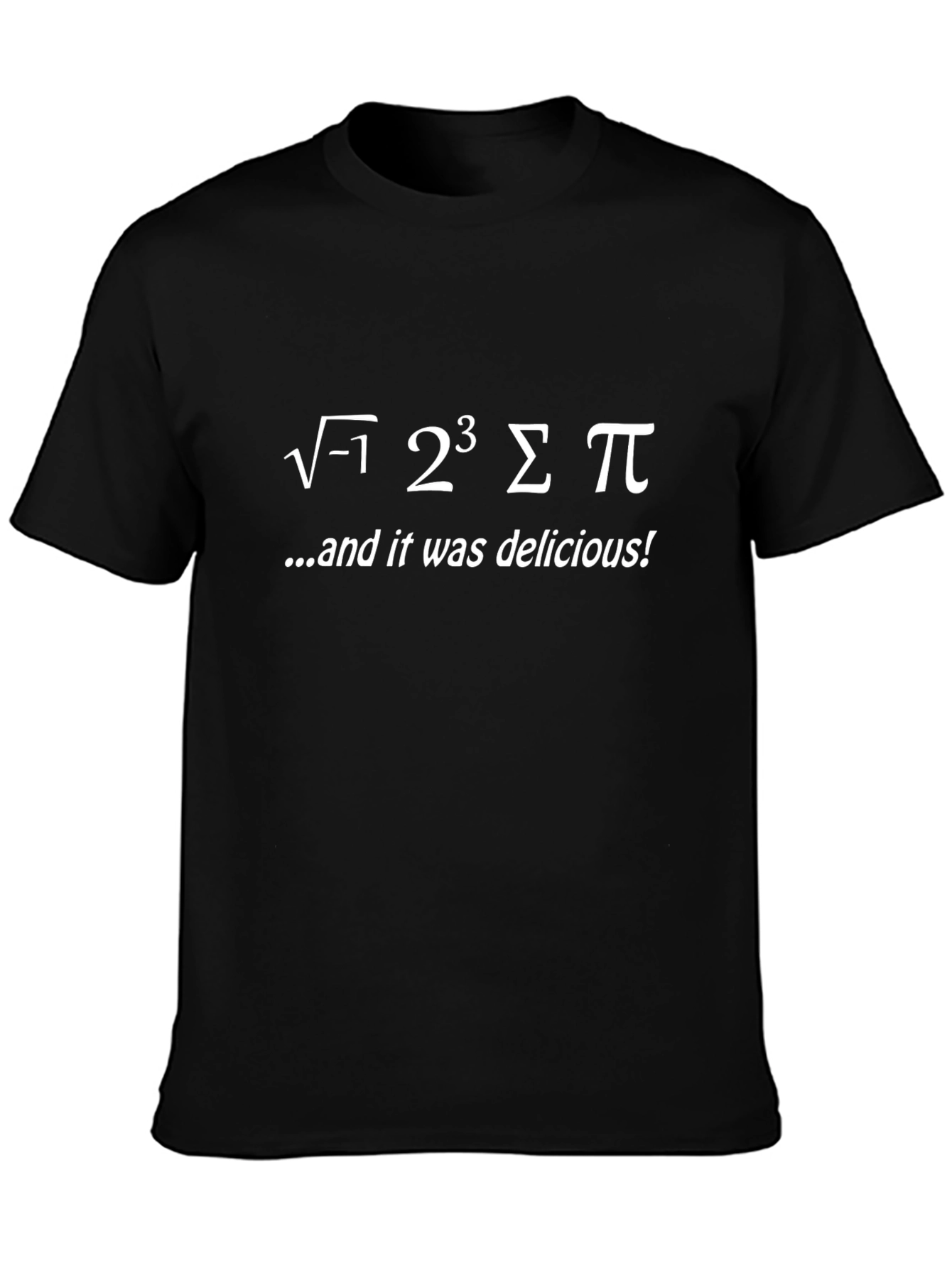Math Pun T-Shirt - Imaginary Number Ate Sum Pi