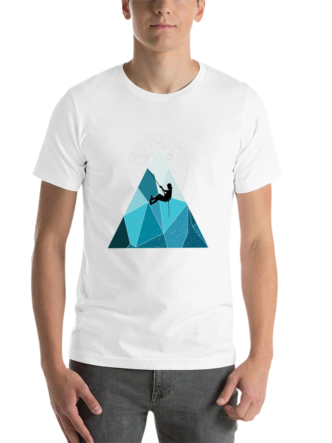 Geometric Mountain Climber Graphic Tee