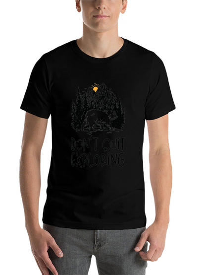 Dont Quit Exploring Bear Graphic Tee