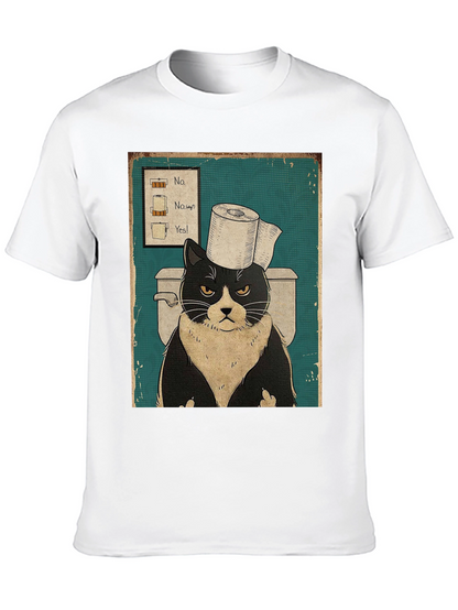 Cat Toilet Humor T-Shirt