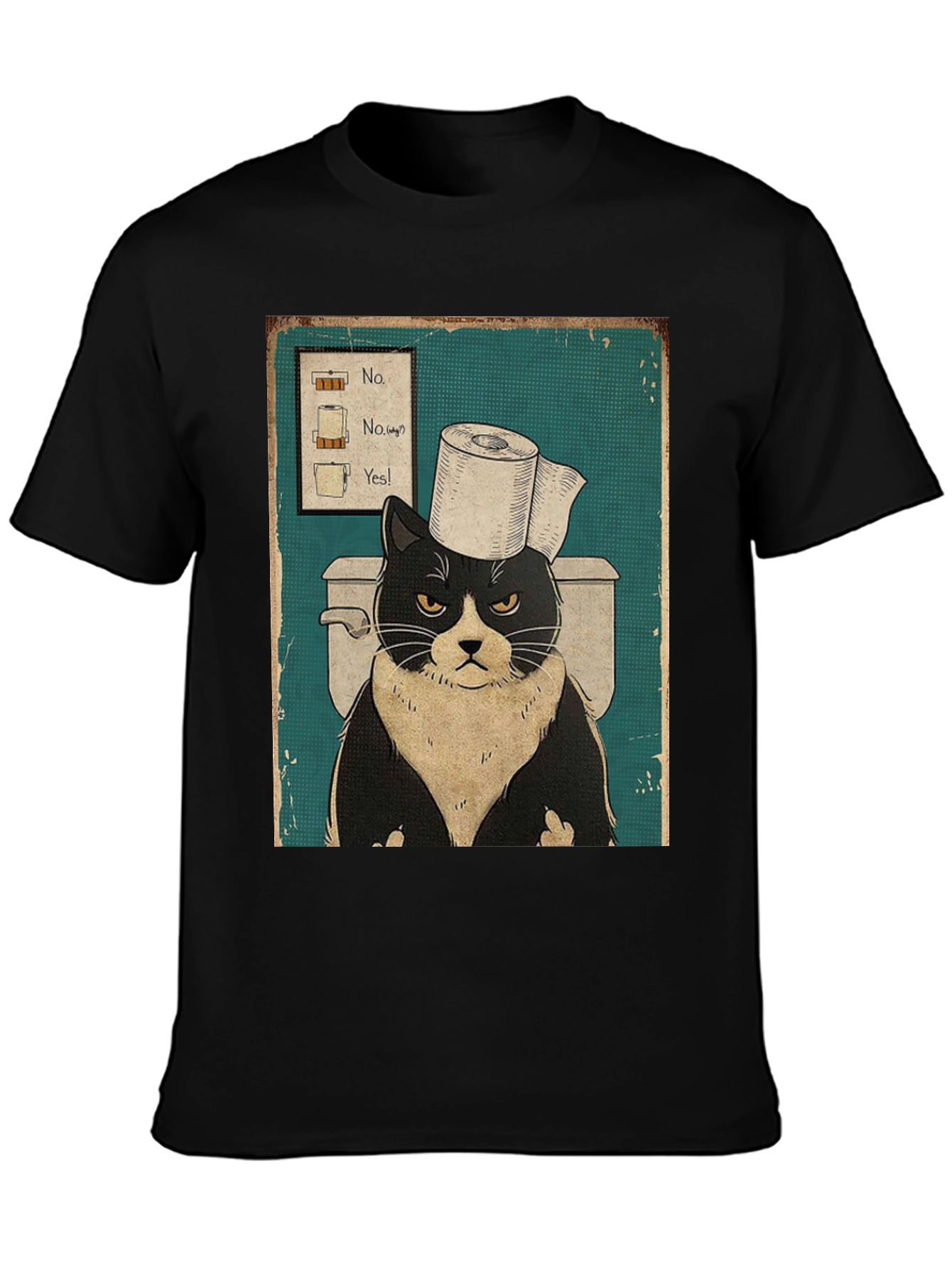 Cat Toilet Humor T-Shirt
