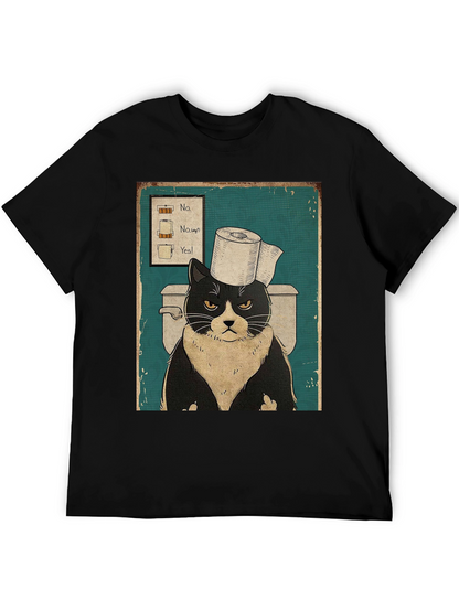 Cat Toilet Humor T-Shirt
