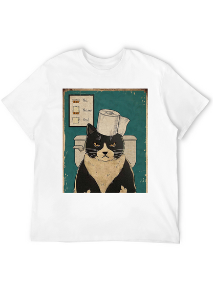 Cat Toilet Humor T-Shirt
