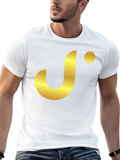 Stylish Black T-Shirt with Gold J Logo