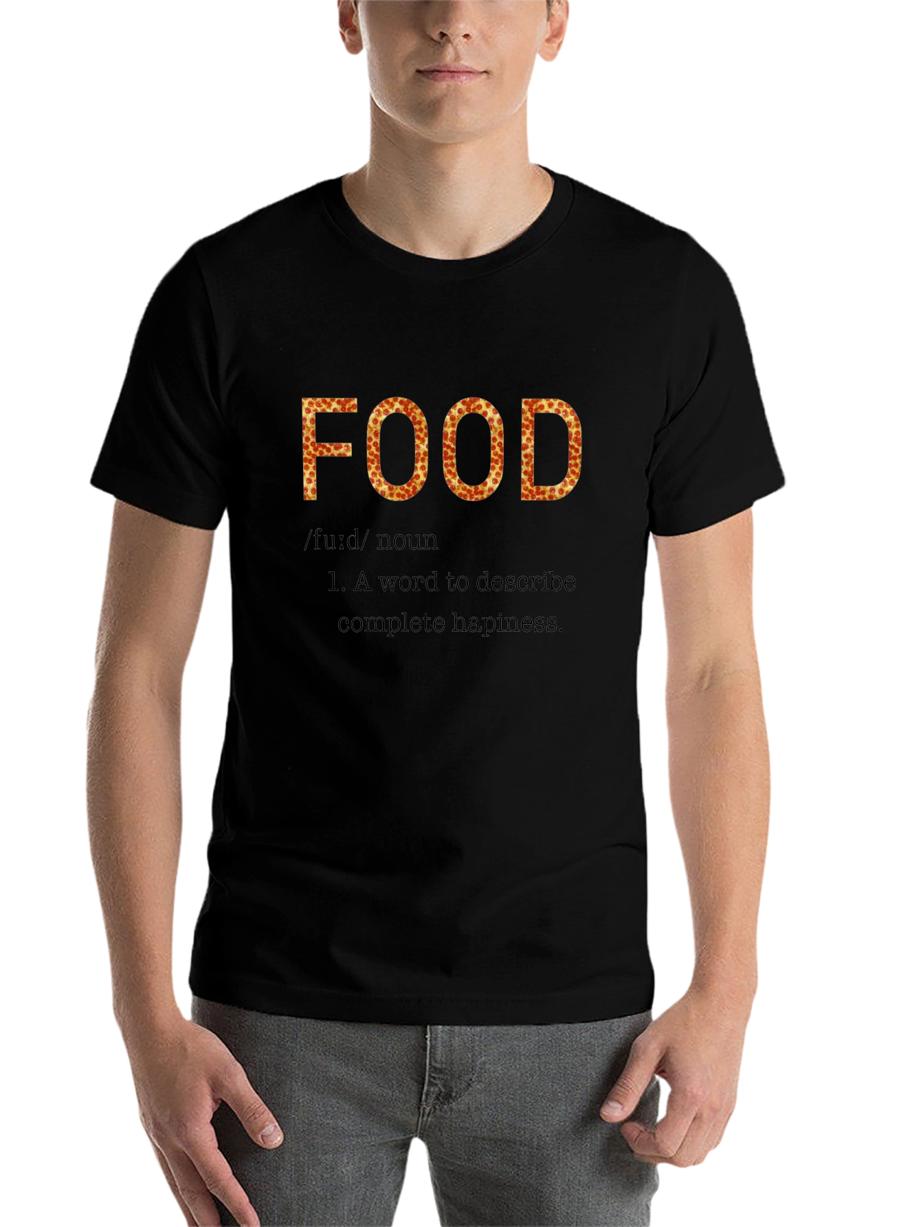 Pizza Food Definition Black T-Shirt