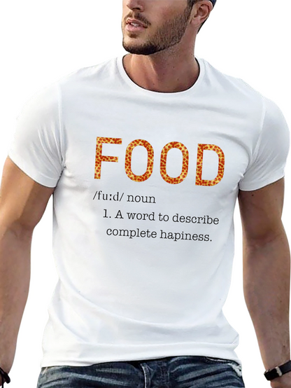 Pizza Food Definition Black T-Shirt